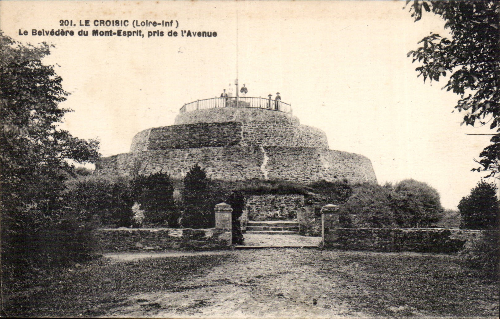 Le Croisic - Le Belvedere du Mont Esprit prise de l'Avenue - CPA 