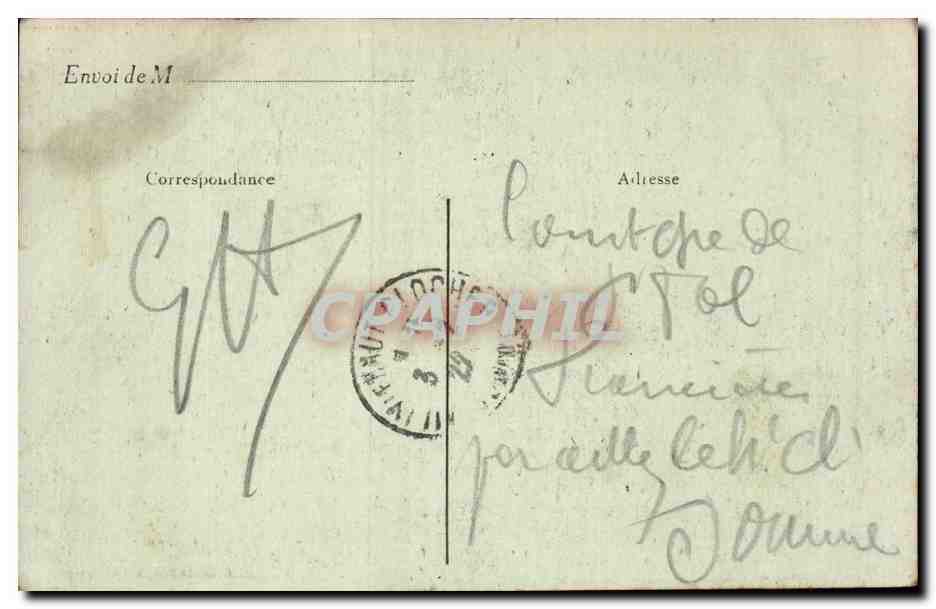 Fecamp - Le Benectine - Cour D'Honneur - CPA  — Rückseite