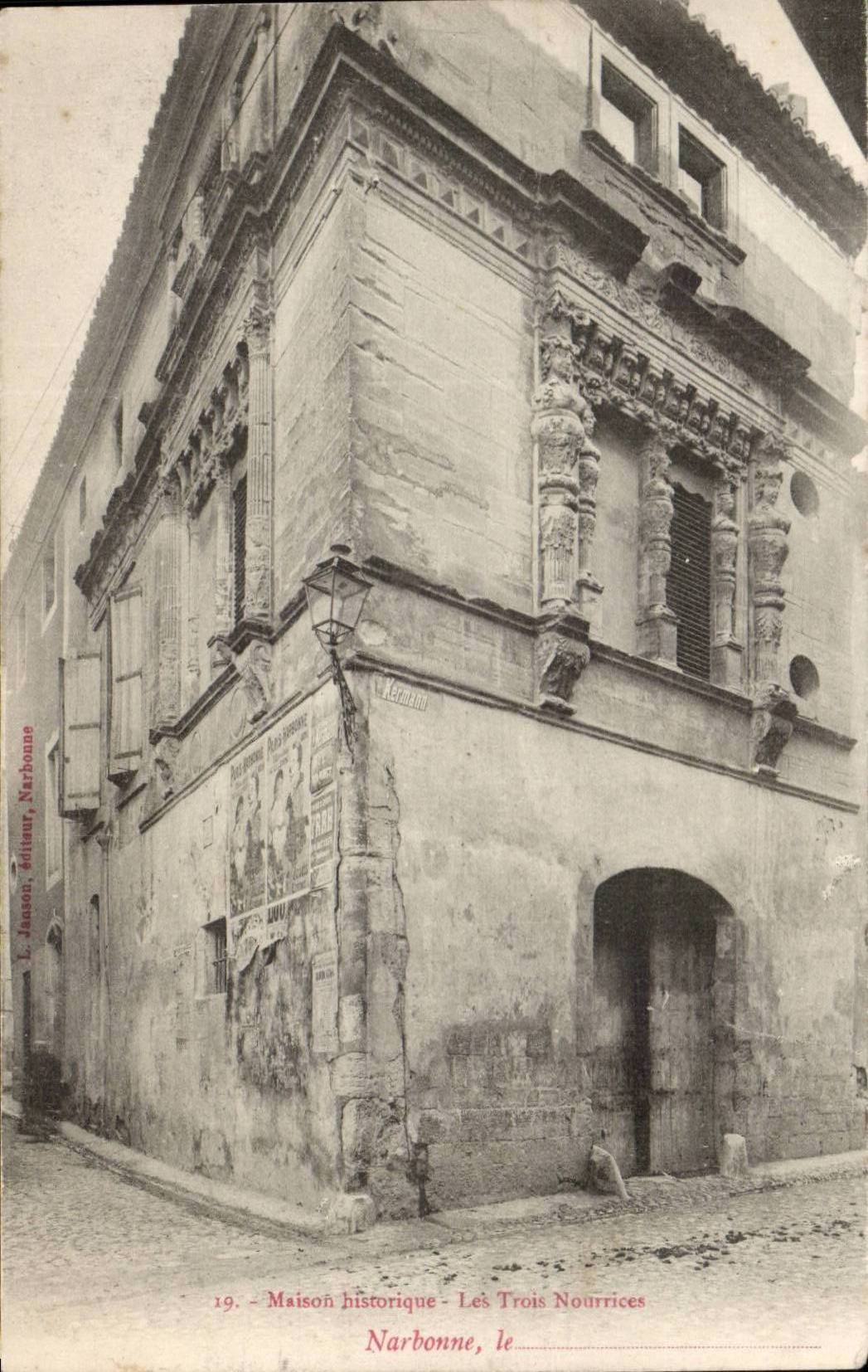 Narbonne - Monument historique - Les Trois Nourrices - CPA 