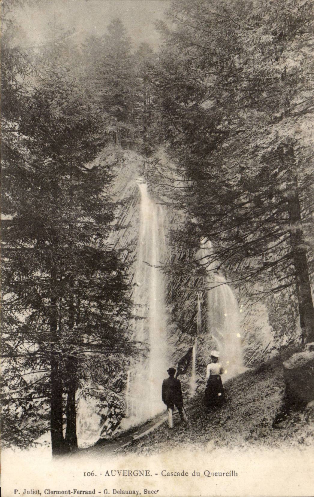 Cascade du Queureilh — Auvergne — P. Juliôt, Clermont-Ferrand - G. Delaunay, Succè
