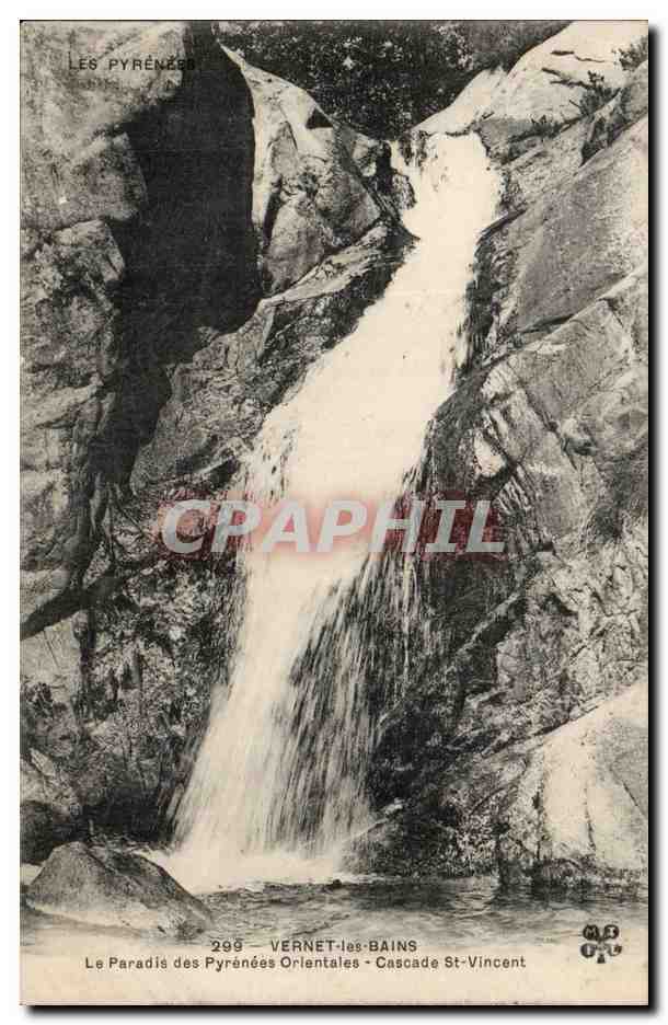 Vernet les bains - Cascade St Vincent - Le Paradis - CPA 