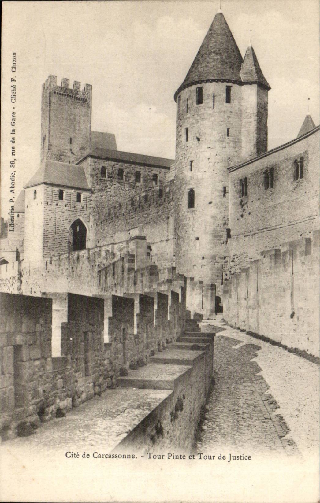 Carcassonne CPA tour pinte et tour de justice