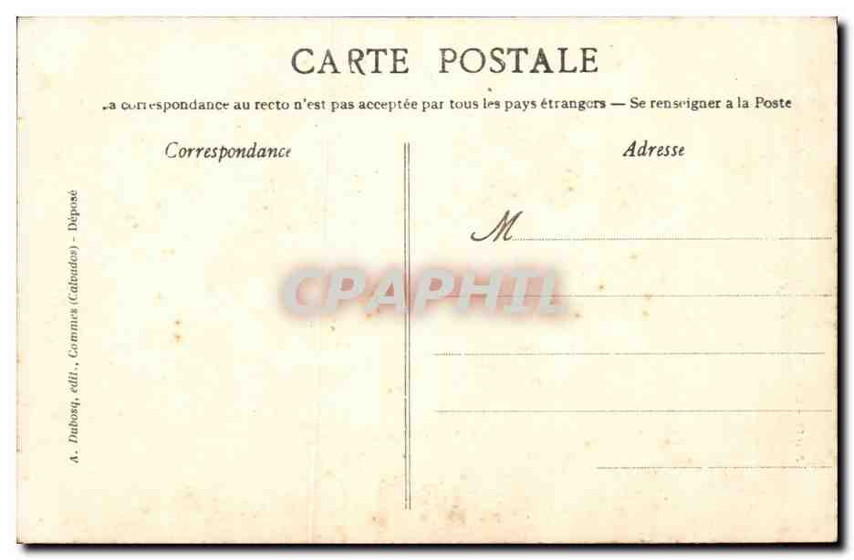 Cerisey la Foret CPA Entree de l'abbaye et chapelle de l'abbe — Rückseite