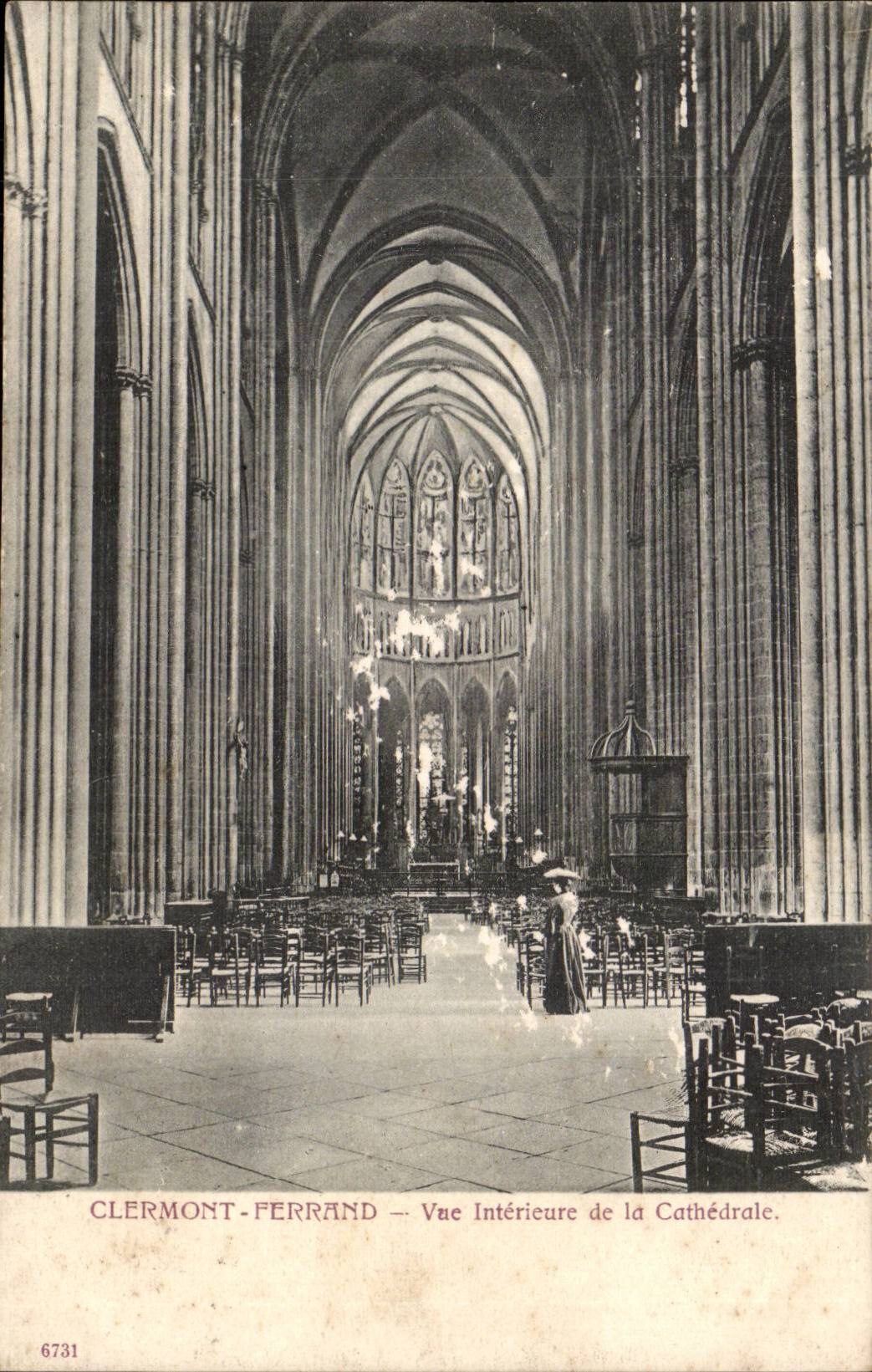 Clermont-Ferrand — Innensicht der Kathedrale — Bazar de la Poste, n° 6731