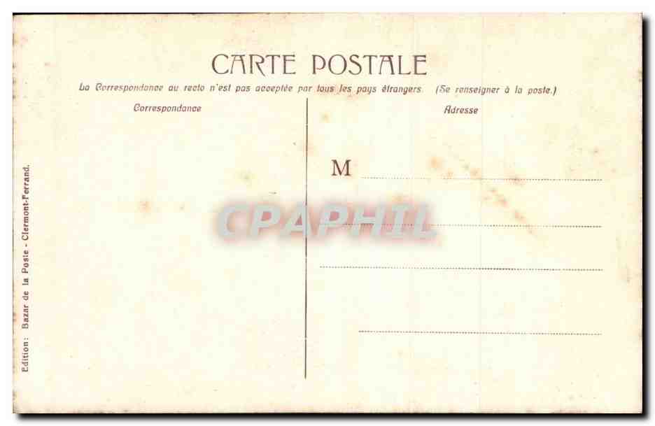 Clermont-Ferrand — Innensicht der Kathedrale — Bazar de la Poste, n° 6731 — Rückseite