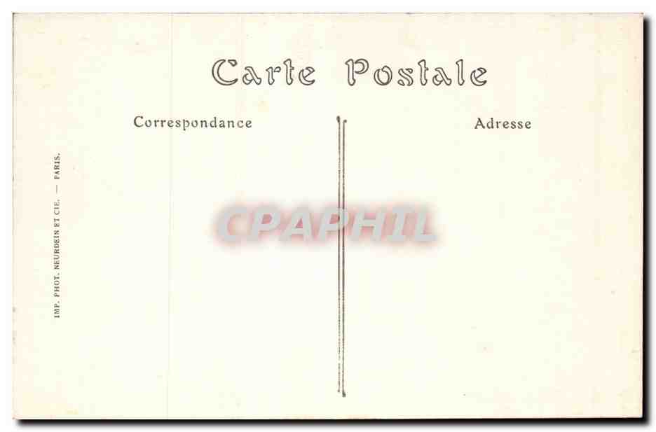 Chartres CPA Portail royal detail — Verso