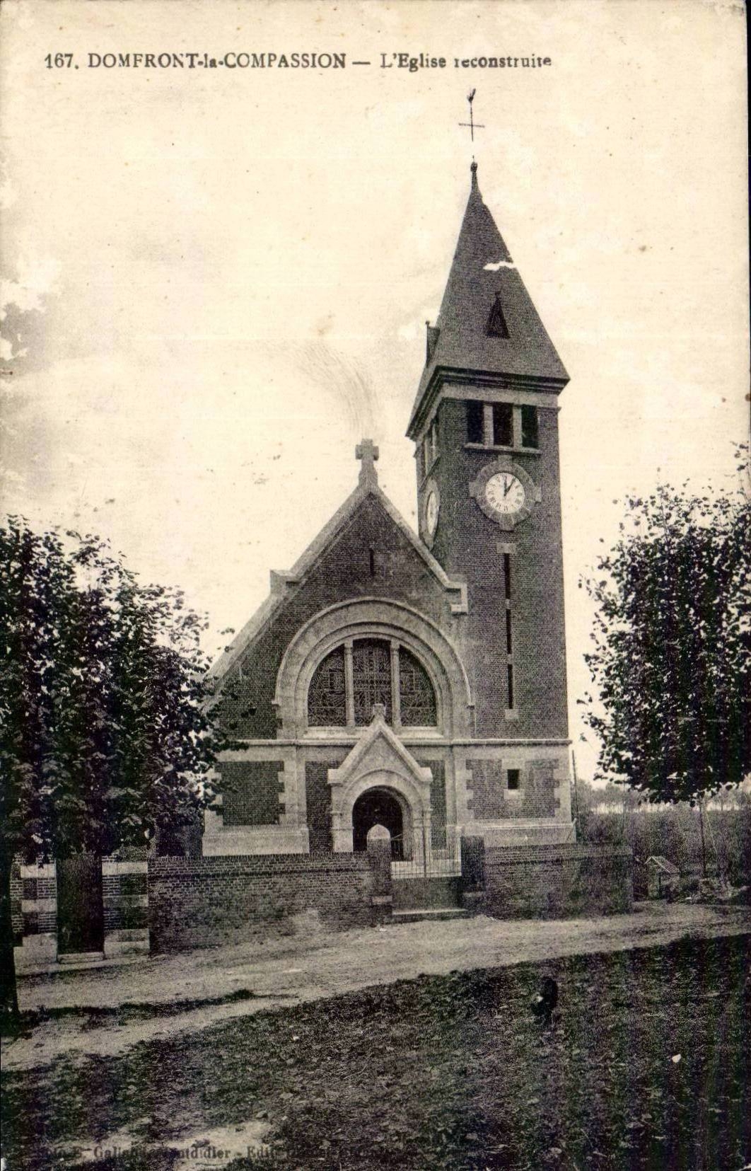 Domfront-la-Compassion — L'Église reconstruite — Gallica-Bruididier, n°167