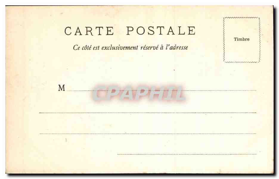 Bordeaux CPA Statue de CArnot place Richelieu — Verso