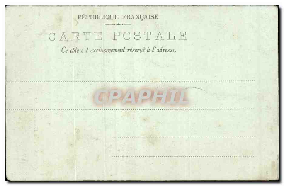 Amiens CPA La fontaine Herbet — Rückseite