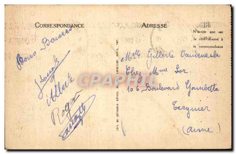 Lourdes CPA Portrait authentique de Bernadette soubirous — Verso