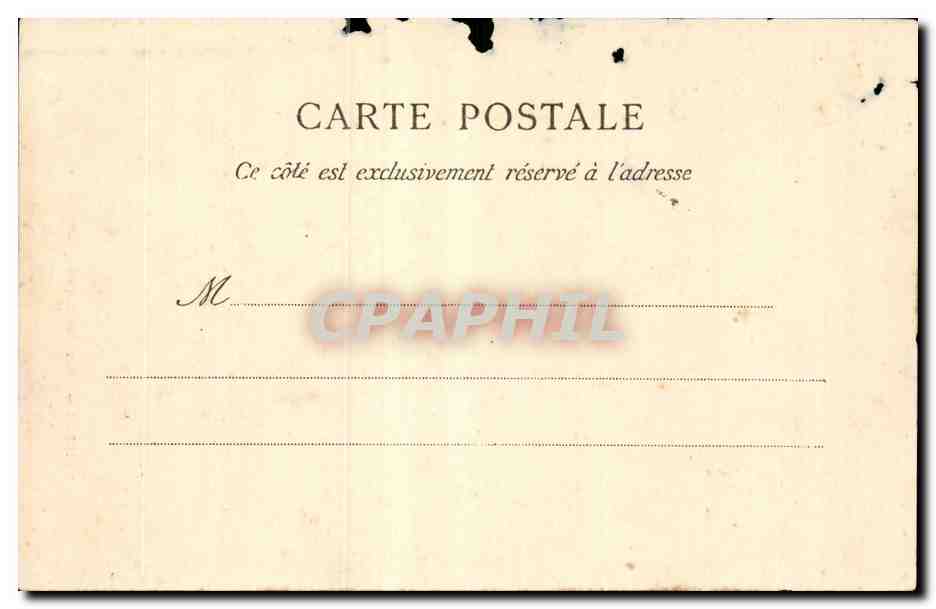 Nantes CPA Place et colonne Louis XIV — Rückseite