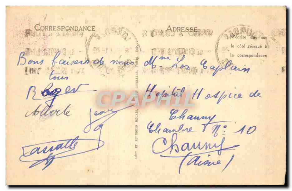 Lourdes CPA La grotte et la basilique — Verso