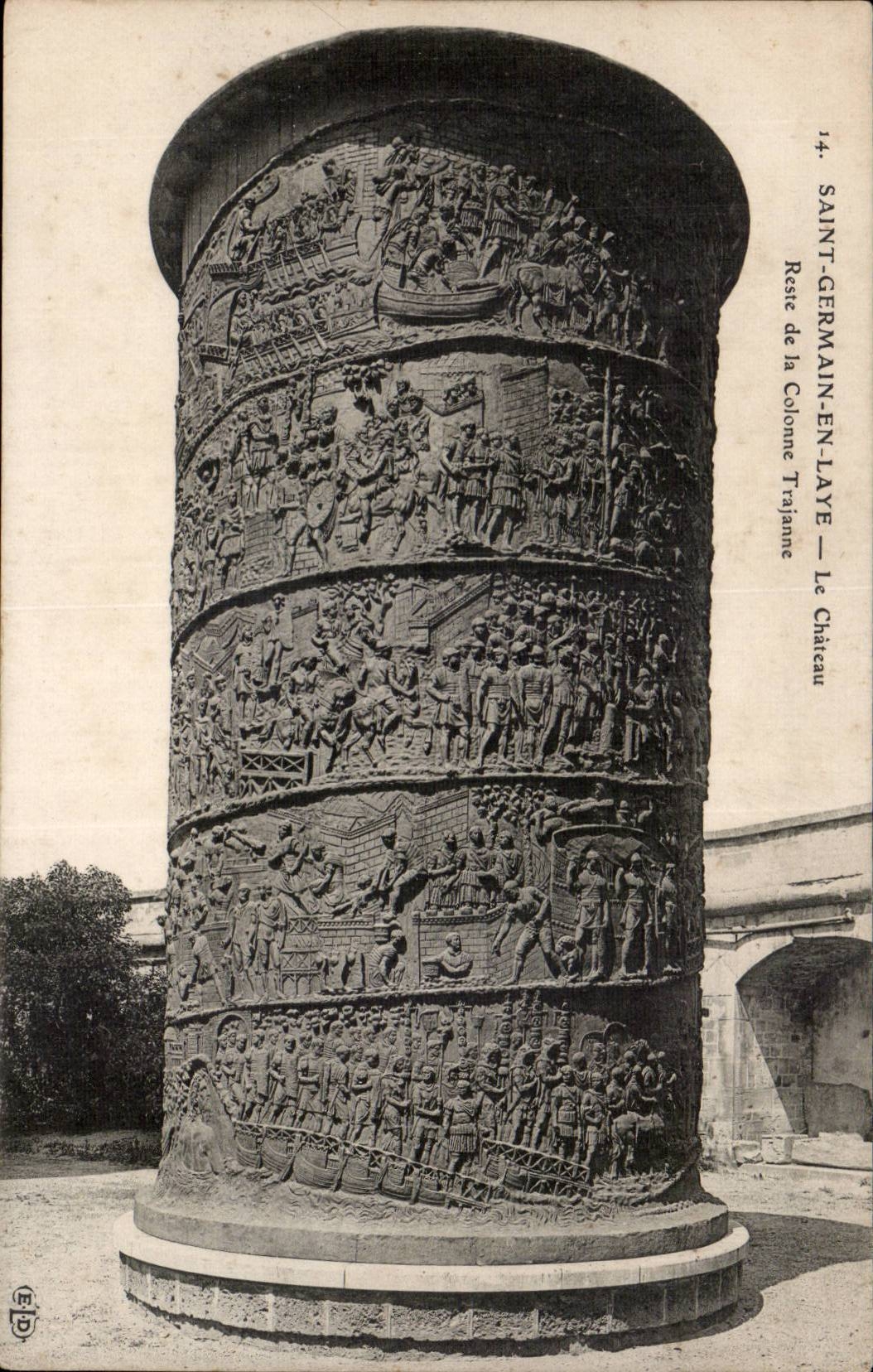 Saint-Germain-en-Laye — Le Château — Reste de la Colonne Trajane — Éditeur ELD, n°14