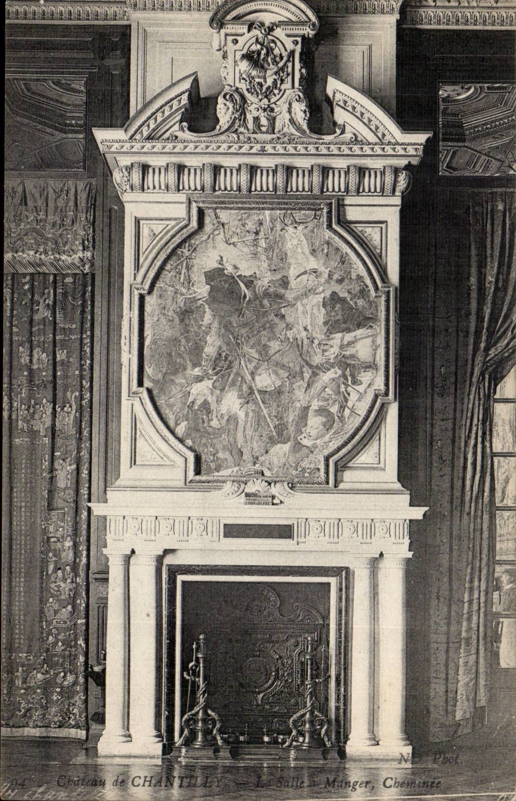 Château de Chantilly — La Salle à Manger — Cheminée