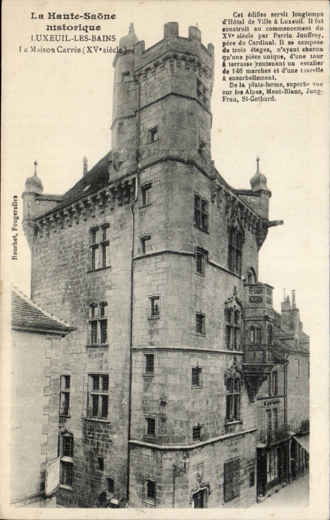 CPA luxeuil les Bains La maison carree