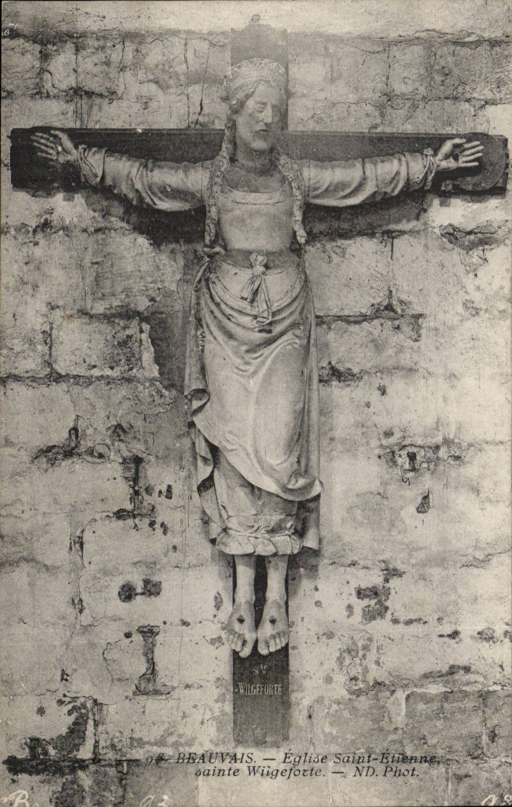 CPA Beauvais Eglise Sainte Etienne Sainte Wiigeforte