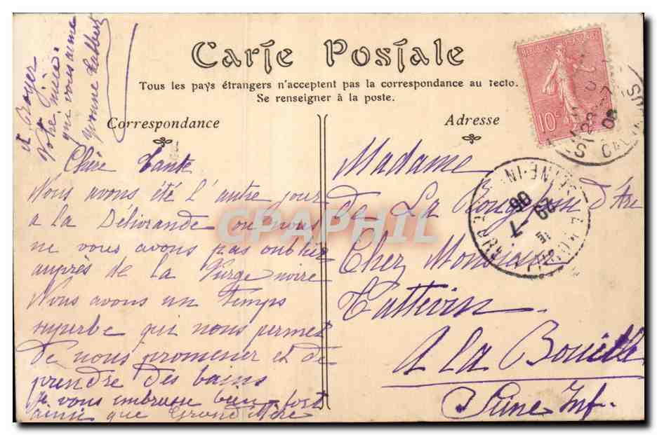 La Delivrande CPA Notre Dame la vierge miraculeuse — Rückseite