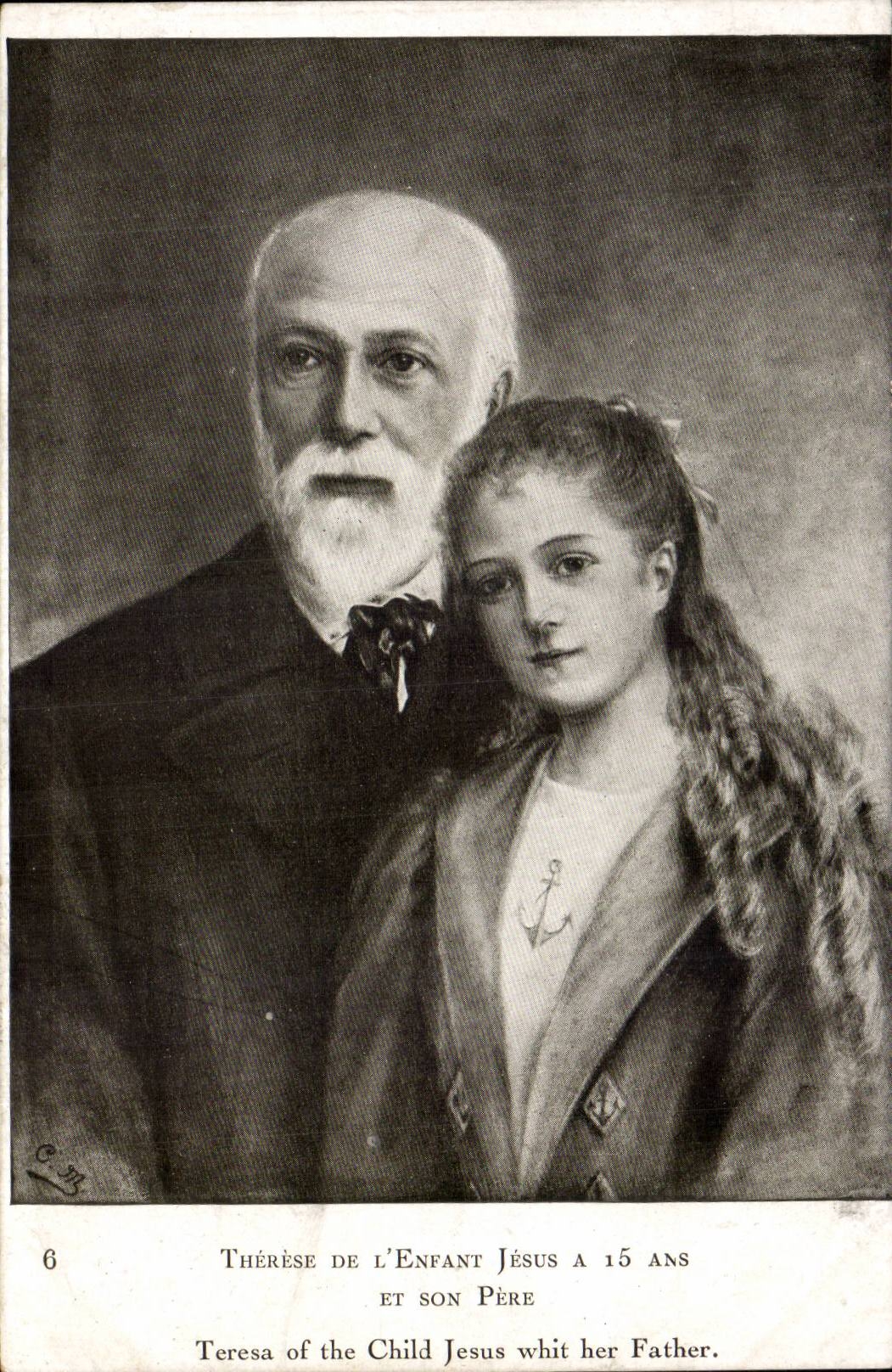 CPA Therese de l'enfant Jesus a 16 ans et son pere 