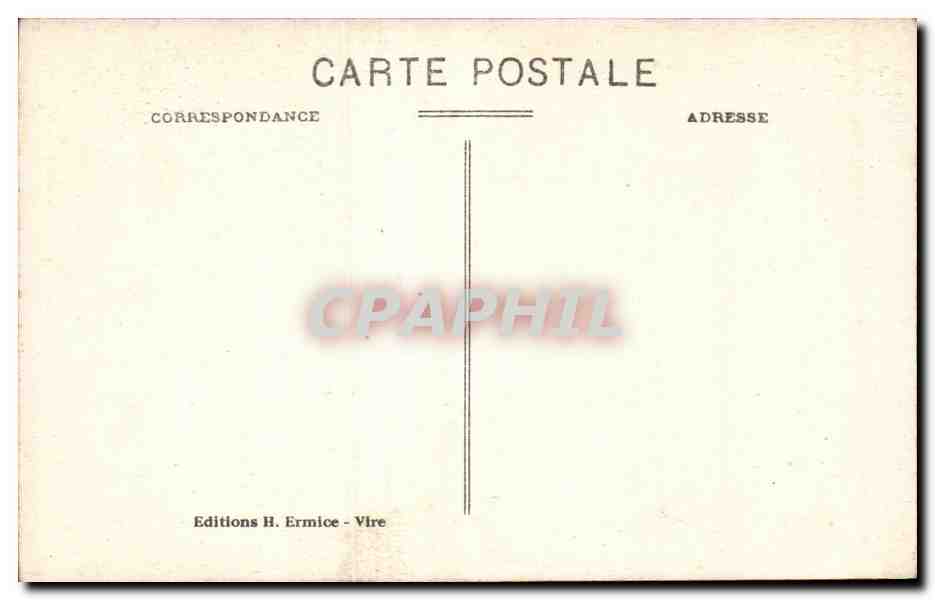 CPA Vire Vieille maison Style Renaissance — Rückseite