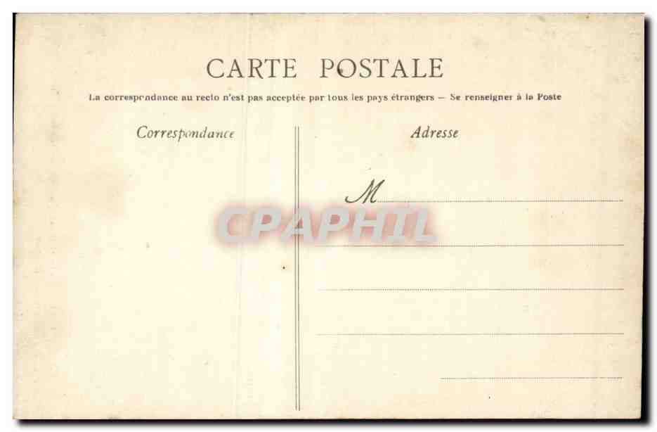 CPA Locronan La vieille chaire historique de St Ronan — Rückseite
