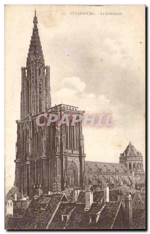 Strasbourg - La Cathedral - CPA 