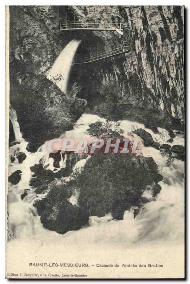 Baume-les-Messieurs — Cascade de l'entrée des Grottes — Édition J. Jacqueler, à la Civette, Lens-le-Saunier
