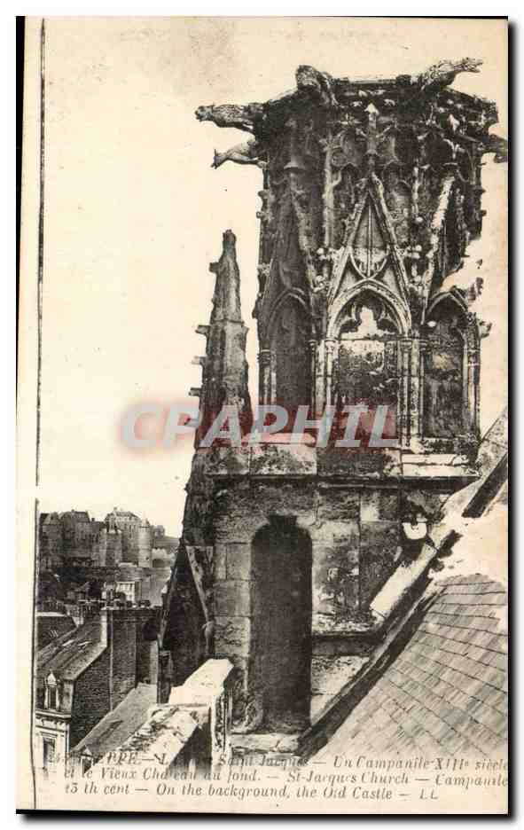 Dieppe -Eglise St Jacques - La Companile CPA 