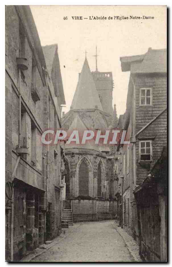 Vire - L'Abside de l'Eglise Notre Dame - CPA 