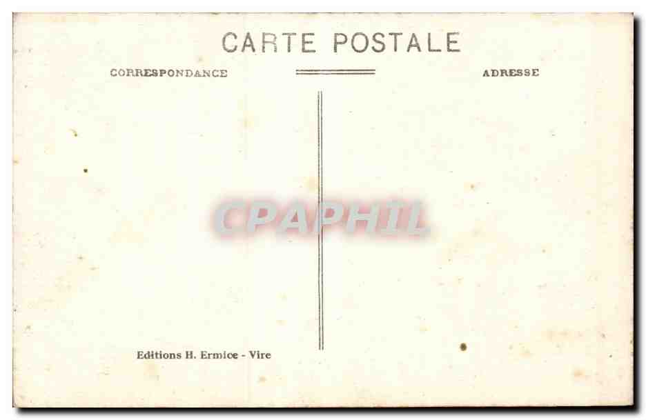 Vire - Un Portail - Rue de Neutbourg - CPA (lion) — Rückseite