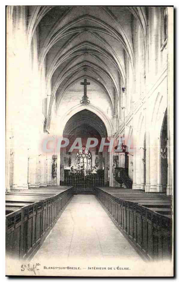 Brangy sur Bresle - Interieur de l'Eglise CPA 