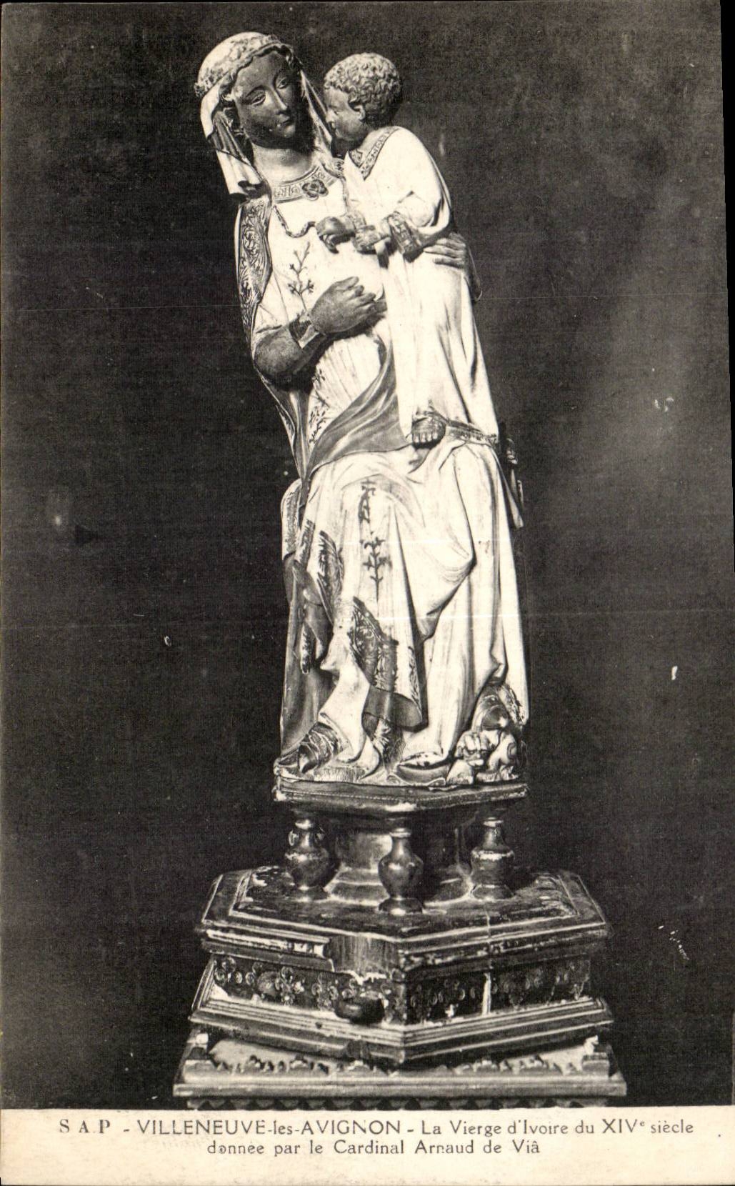 Villeneuve les Avignon - La Vierge d'Ivoire CPA 