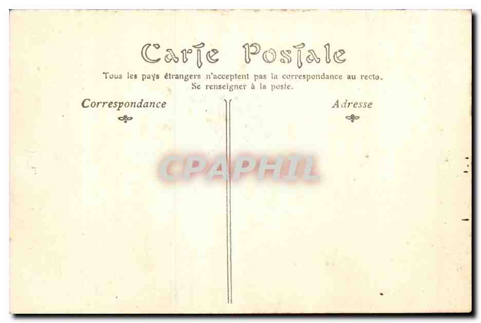 Pres de Champagnole - Cascade de la Billaude CPA  — Rückseite
