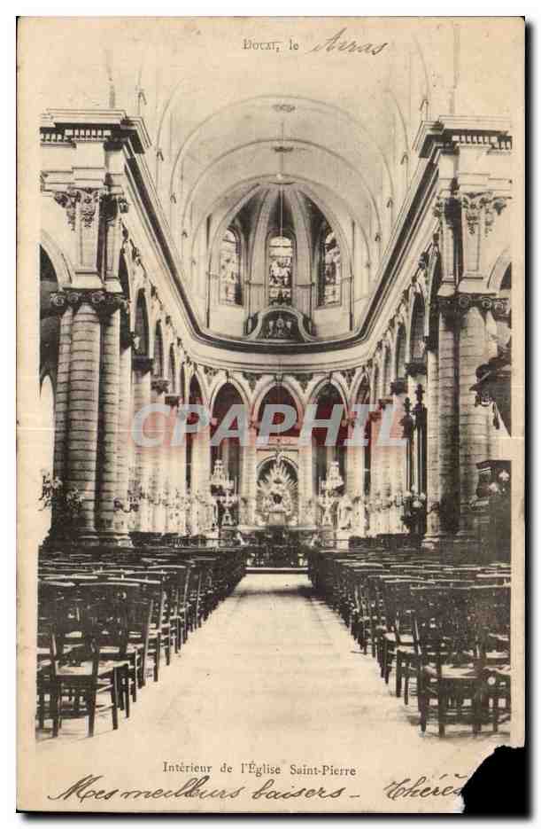 Douai - Interieur de l'Eglise Saint Pierre - CPA 