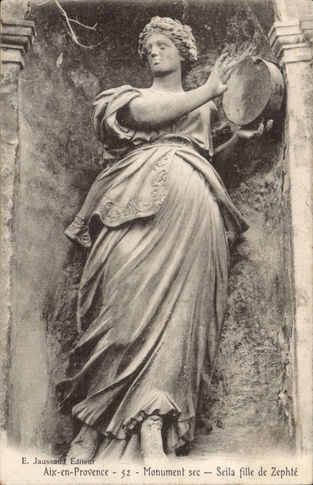 Statue de Seïla, fille de Zephthé — Aix-en-Provence — E. Jaussaud Éditeur - 52