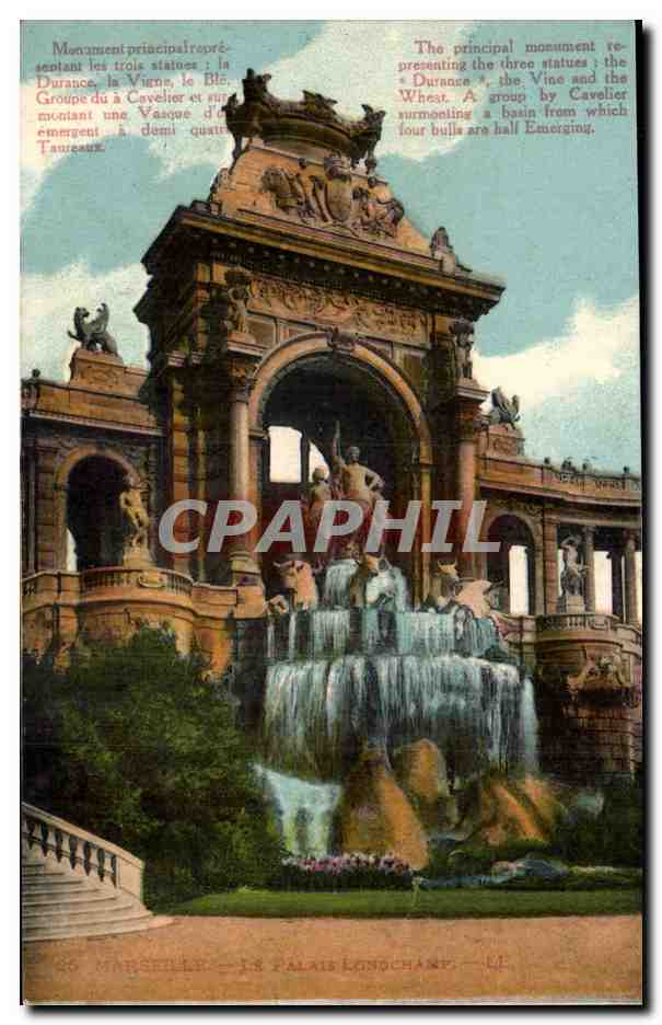 CPA Marseille Le palais longchamp