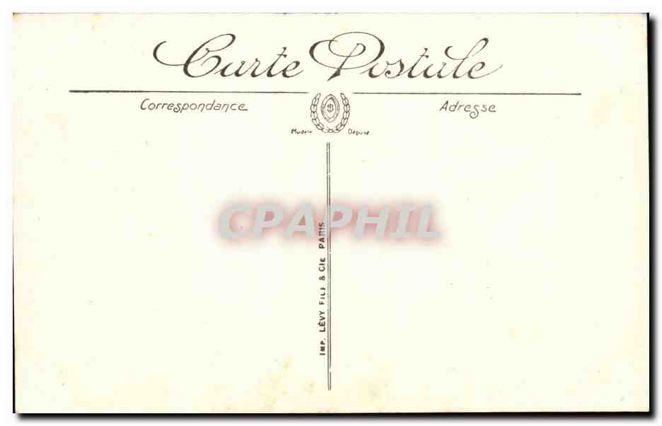 CPA Marseille Le palais longchamp — Rückseite