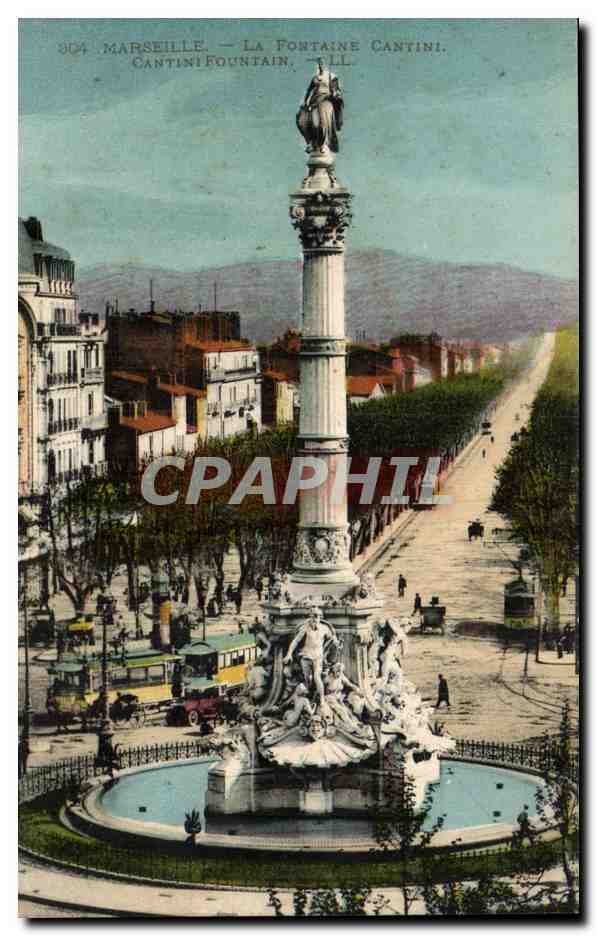 CPA Marseille La fontaine Cantini 