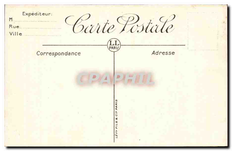 CPA Marseille La fontaine Cantini  — Rückseite