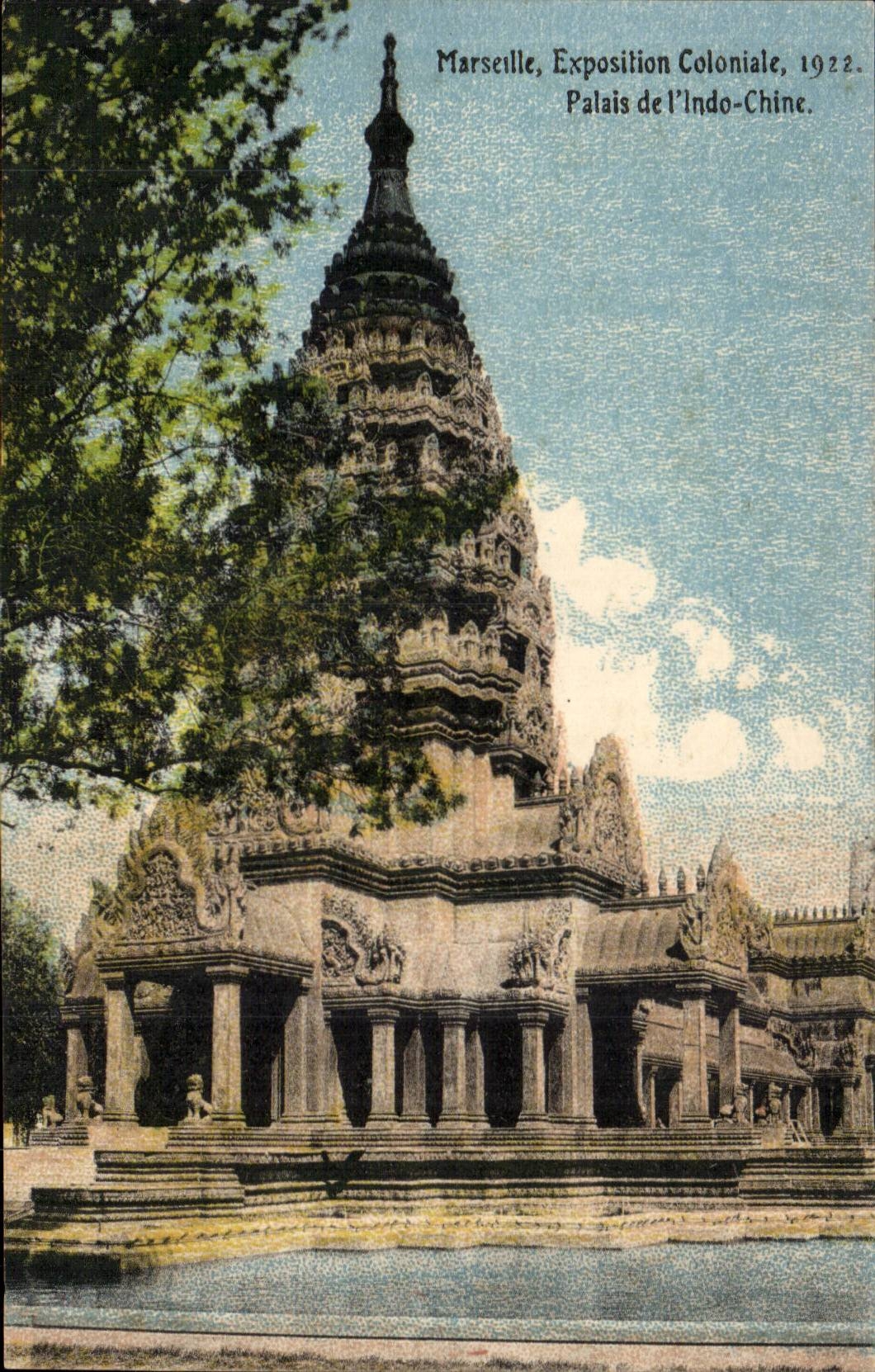 CPA Marseille Exposition coloniale 1922 Palais de L'indochine Indochina