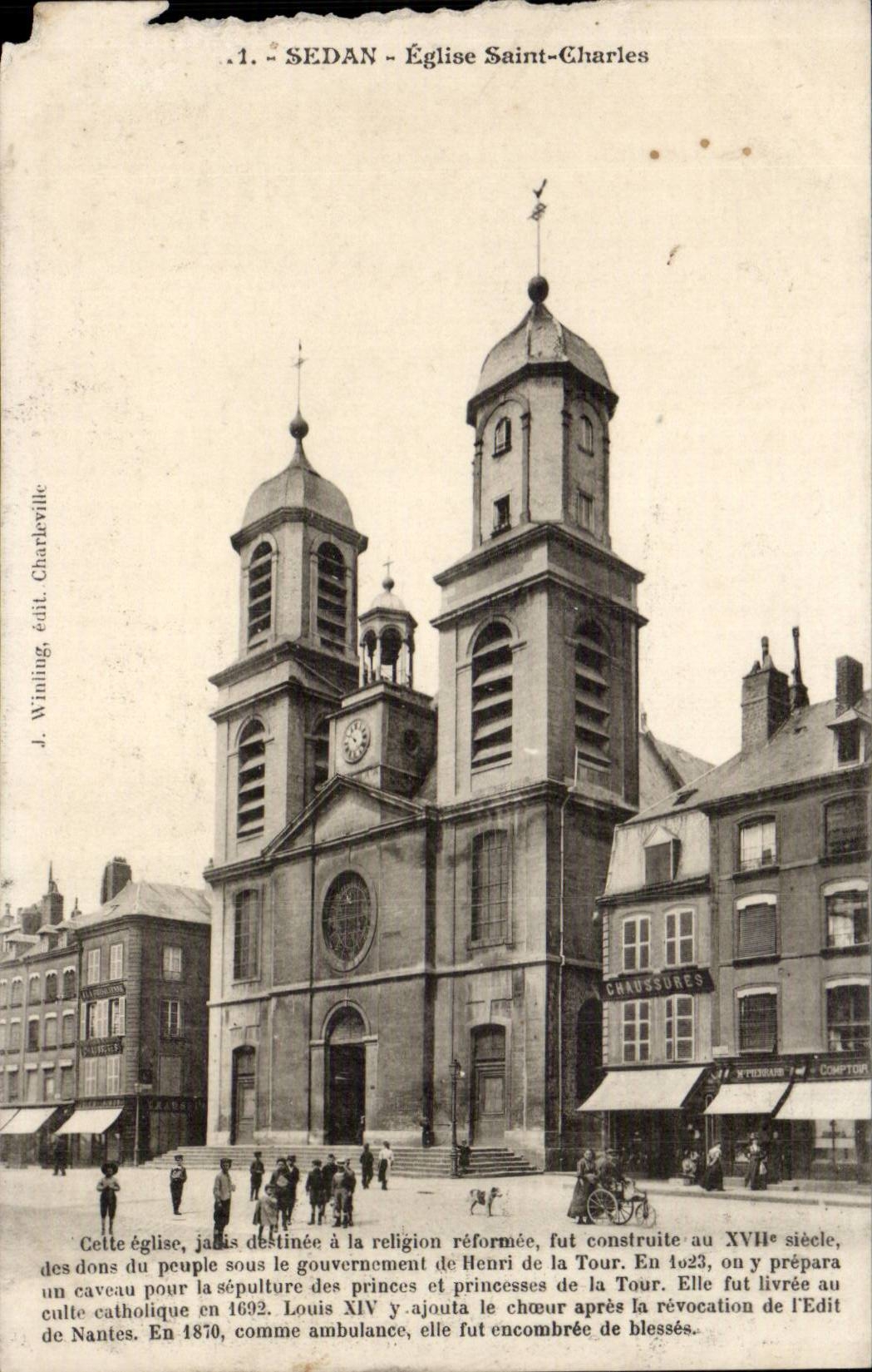 CPA Sedan Eglise Saint Charles