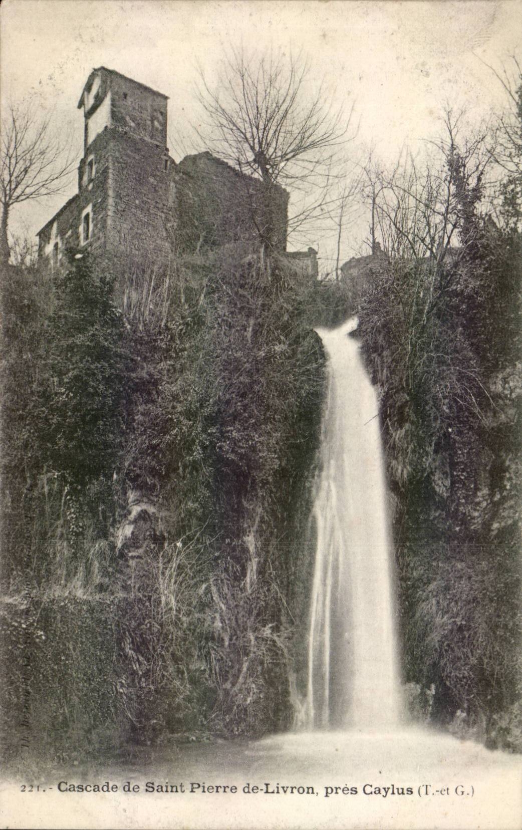 CPA Cascade de Saint Pierre de Livron pres Caylus