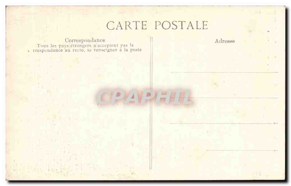 CPA Caen le vieux Saint Etienne La tour du 15eme — Verso