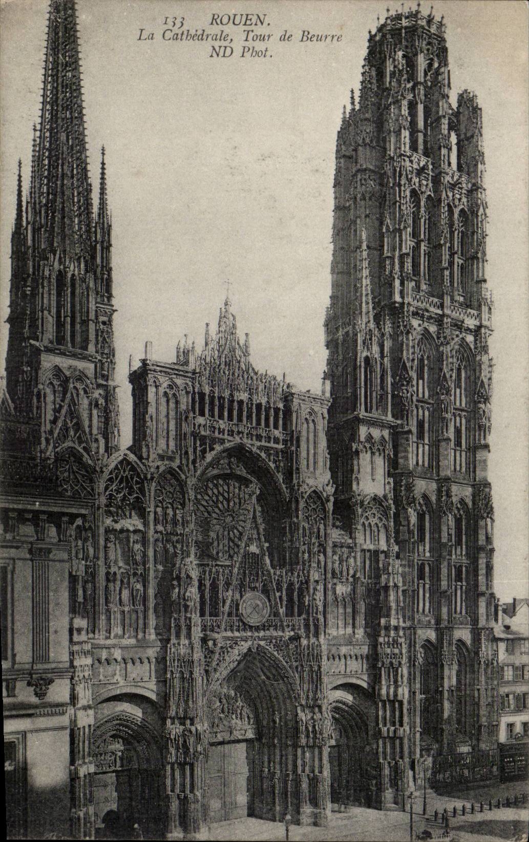 CPA Rouen La cathedrale Tour de beurre