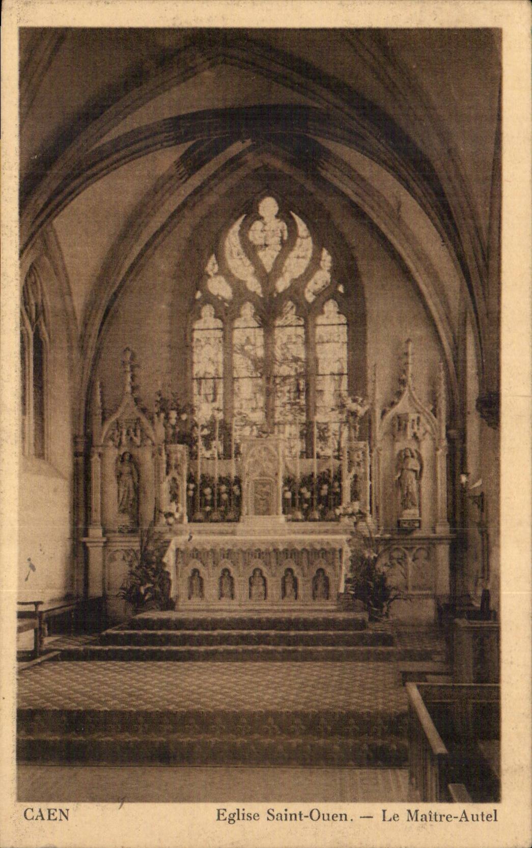 CPA Caen Eglise Saint Ouen le maitre autel