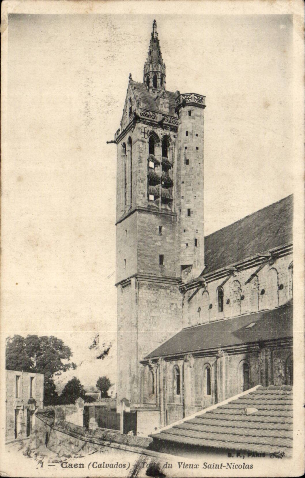 CPA Caen Tour du Vieux Saint Nicolas