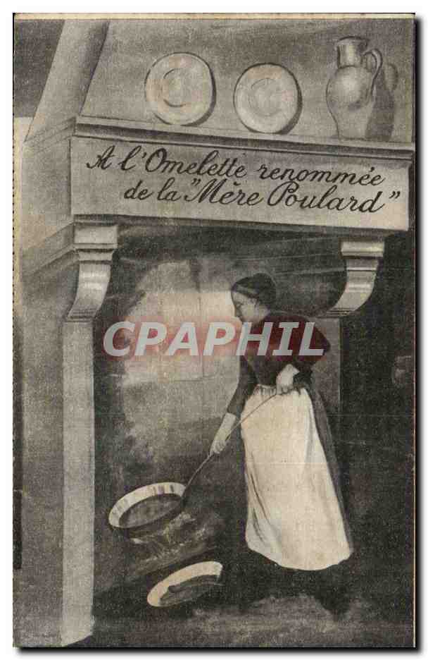 CPA Mont Saint Michel A l'omelette renomee de la mere Poulard Restaurant