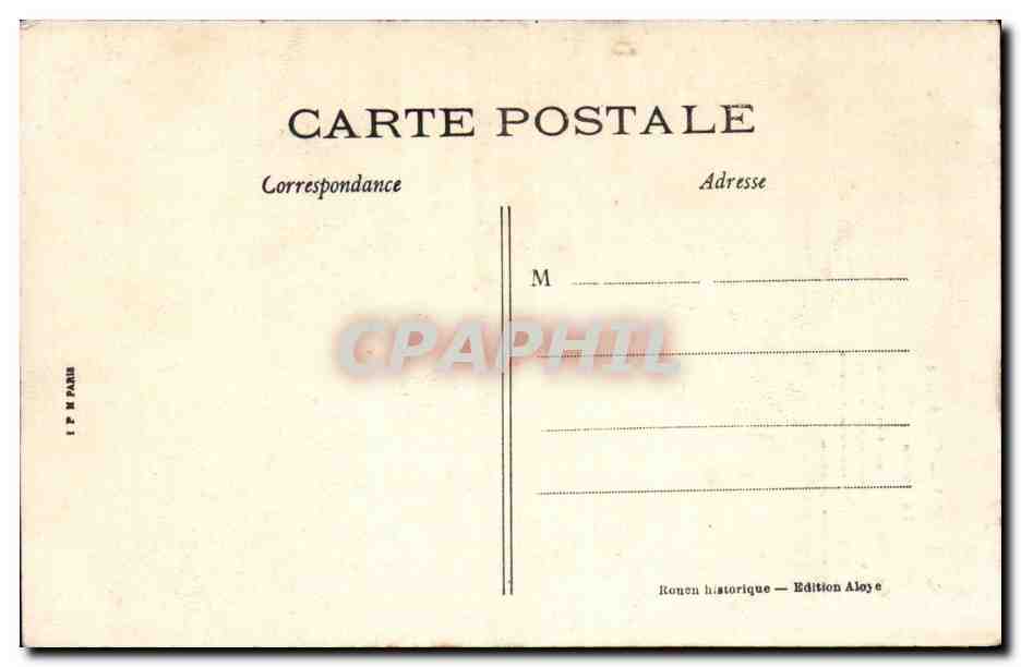 CPA Rouen Cathedrale La fleche — Verso