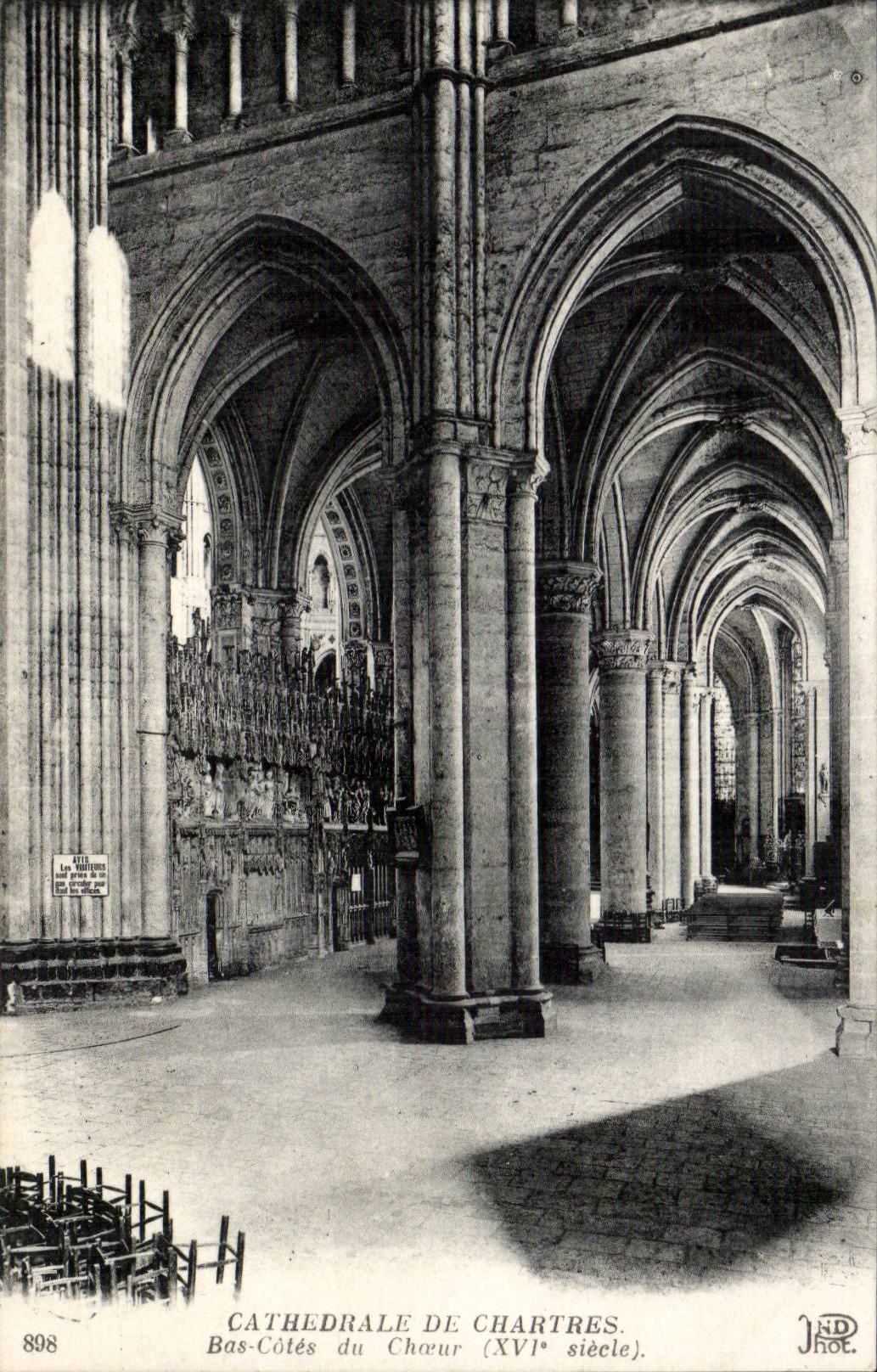 Cathédrale de Chartres — Bas-Côtés du Chœur (XVIe siècle) — JND Phot.