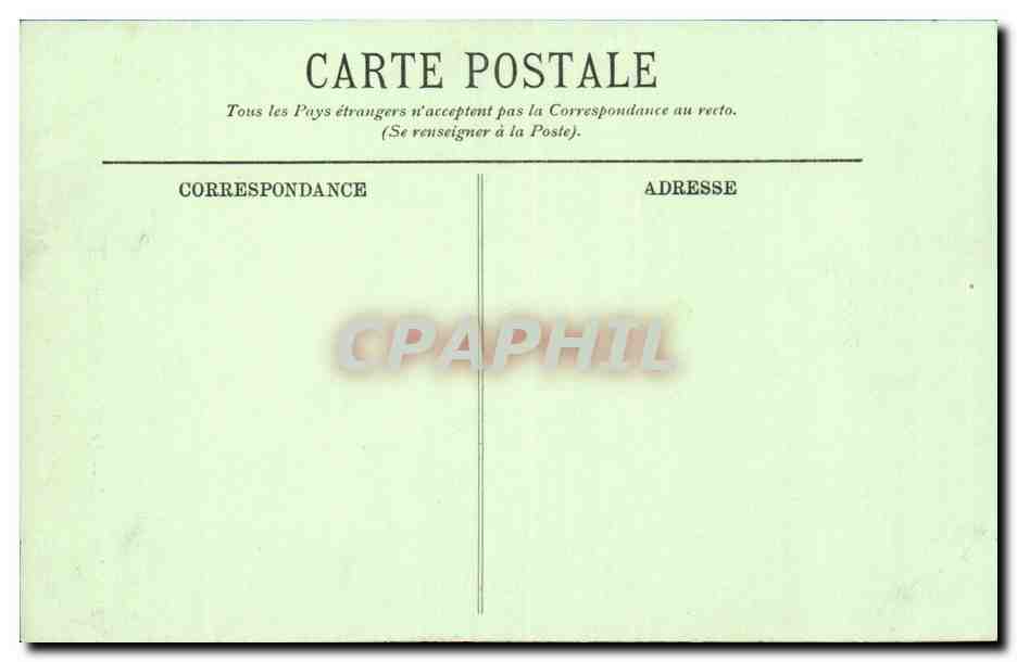 Biarritz - Rocher de la Vierge CPA  — Rückseite