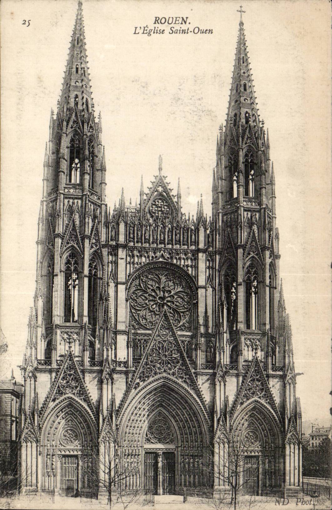 Rouen - L'Eglise Saint Ouen CPA 
